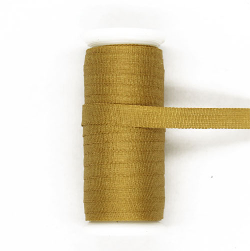 453 - Seidenbändchen 4 mm breit, 10-m-Spule, Farbe: Ocker 453 - Seidenbändchen 4 mm breit, 10-m-Spule, Farbe: Ocker