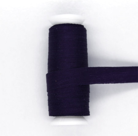 711 - Seidenbändchen 7 mm breit, 10-m-Spule, Farbe: Purpur